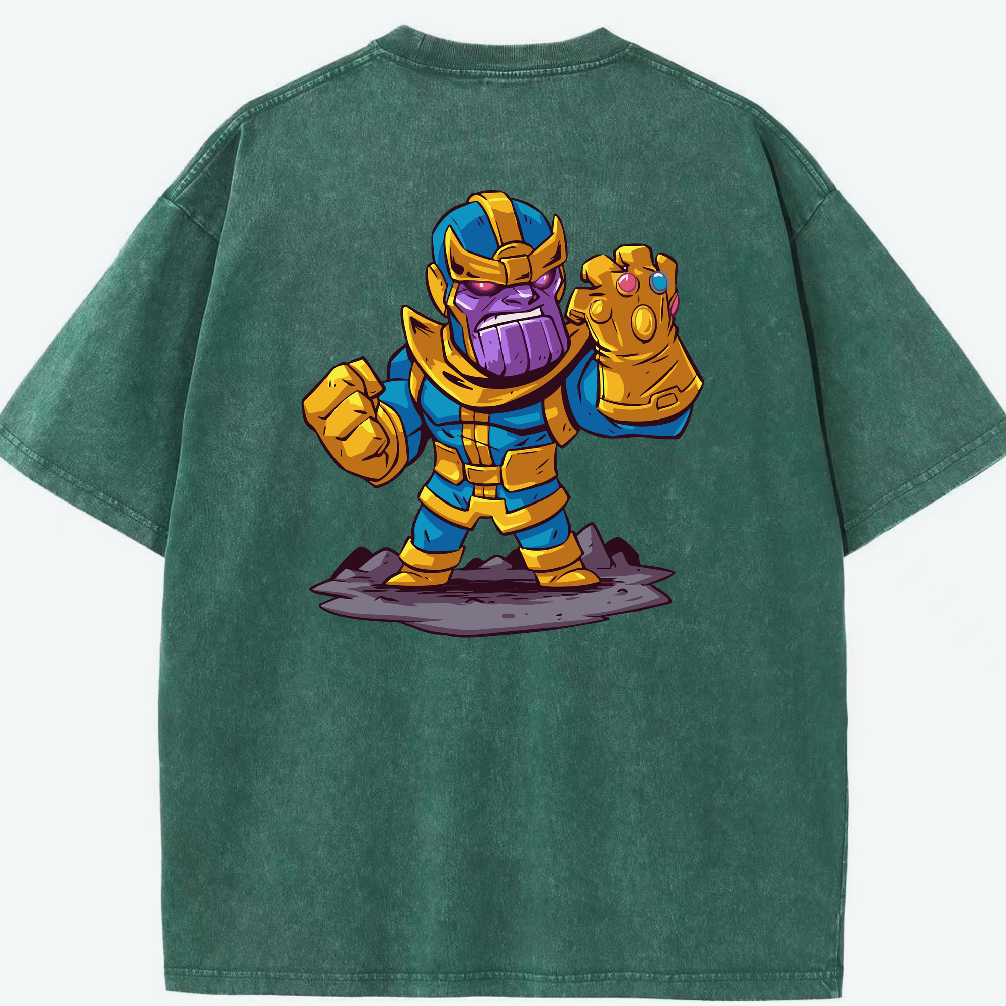 （画像用） アベンジャーズ The Avengers 綿100% ヴィンテージ風 半袖Tシャツ（背面プリント）